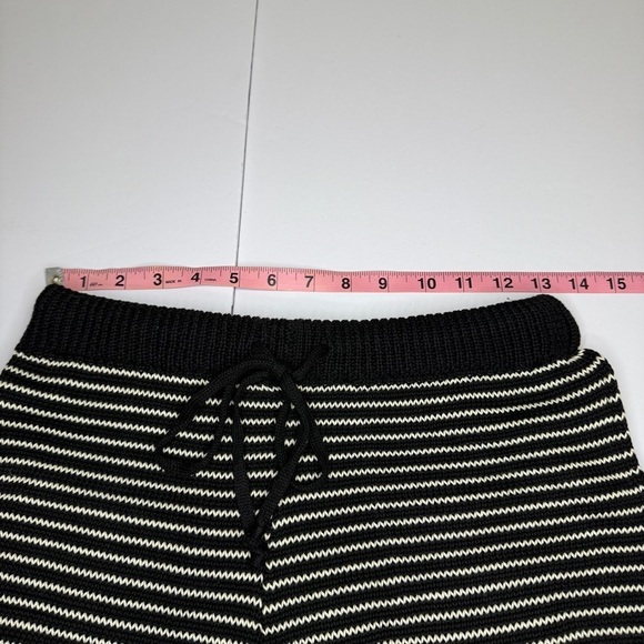 POL Black & White Striped Knit Shorts | Size S | Love in Cali Patch NWOT - Picture 4 of 6